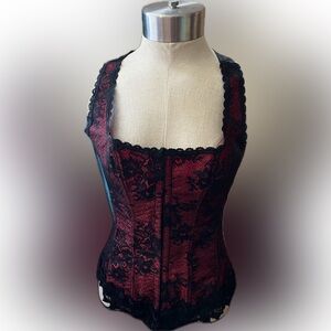 Frederick's of Hollywood Red/BLACK CORSET Size 36